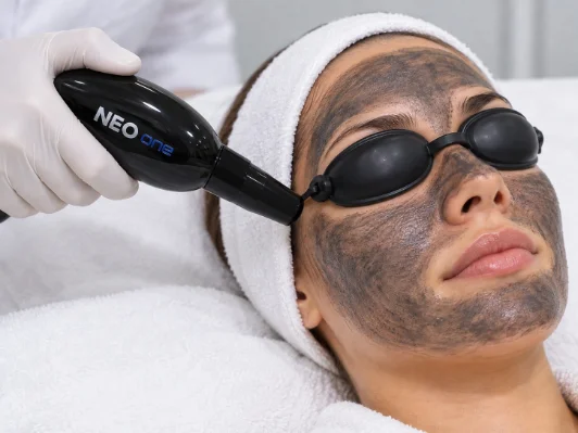 Peeling de carbono (black peel) com laser