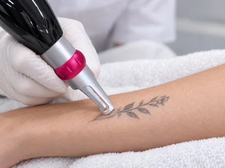 Remoção de tatuagem com laser Q-Switched