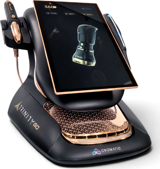Trinity GO da Cromatic, HIFU com radiofrequência e EMS